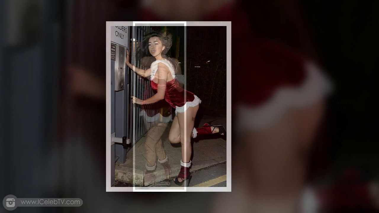 Chloe Khan Suffers MAJOR Nip Slip in TINY Mrs Claus dress