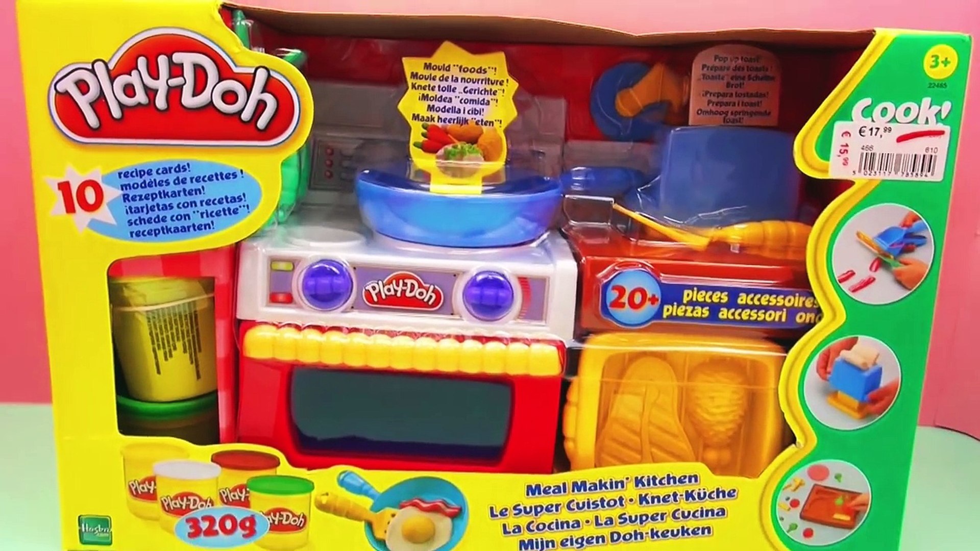 Play Doh Kche Deutsch Toast Mit Knete Machen Unboxing Meal Makin Kitchen Dailymotion Video