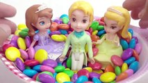 Baby Doll Bath Time In Skittles Candy Chocolate Toys and Kinder surprise Eggs Infant Playing dolls