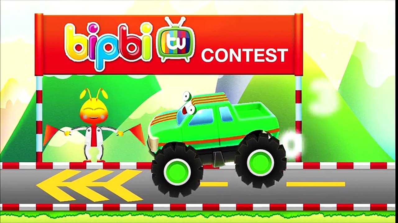 Learn Colors with Monster Trucks for Children - Learn Colors - Video For Kids