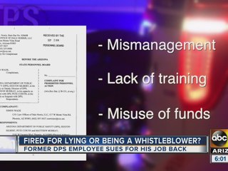 DPS whistleblower sues to get job back