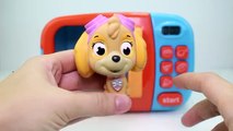learning Colors with Paw Patrol Squirter Toys - Microwave Play Doh Surprises Mystery Toys