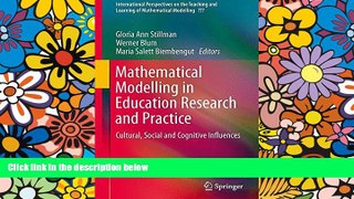 Price Mathematical Modelling in Education Research and Practice: Cultural, Social and Cognitive