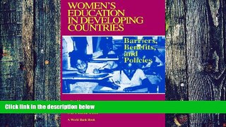 PDF  Women s Education in Developing Countries: Barriers, Benefits and Policies (World Bank)