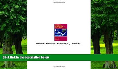 Buy  Women s Education in Developing Countries: Barriers, Benefits, and Policies (World Bank)   Book