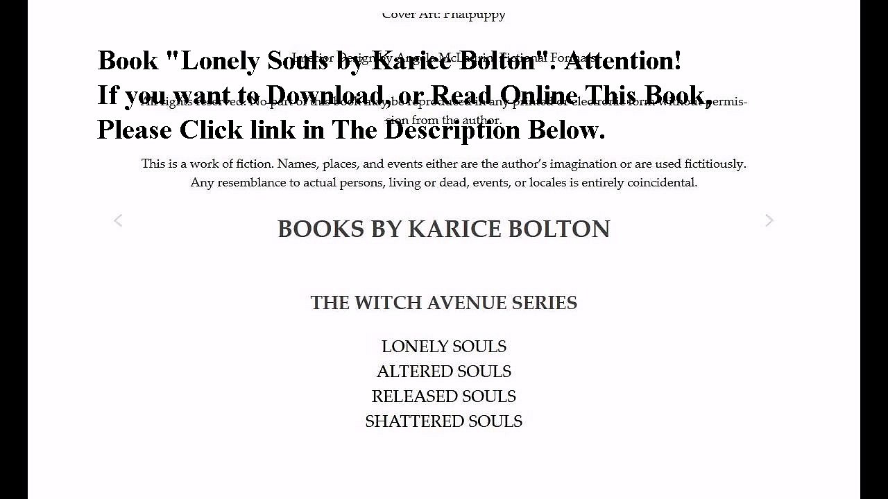 Download Lonely Souls ebook PDF