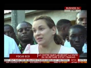 Focus Eco /  le centre Babylab recoit la visite du secretaire d`Etat francais