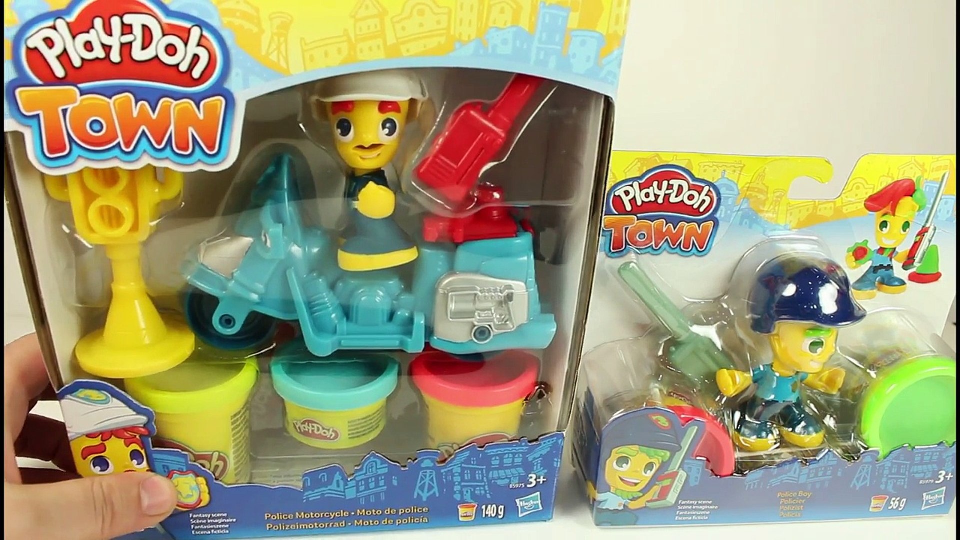 play doh town police motorcycle
