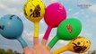 New Family Finger Song for Learning Colours - Finger Balloon Song - Nursery Rhymes For Babies