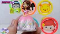 Learn Colors Disney Tsum Tsum Mickey Minnie Frozen Toys Play Doh Surprise Egg and Toy Collector SETC