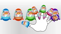 Kinder Joy Finger Family | Finger Family Rhymes | Kinder Joy Surprise Eggs for Kids