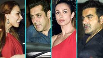 Ex-lovers SALMAN KHAN-IULIA VANTUR & MALAIKA ARORA-ARBAAZ KHAN Party At Sohail Khan Son Birthday