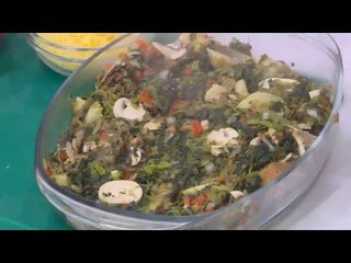 بودينج حادق بالسبانخ والمشروم | أميرة شنب