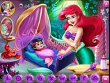 ARIEL HAVE A LITTLE MERMAID BABY!!! Mermaid Princess Ariel Baby Care Game For Kids!