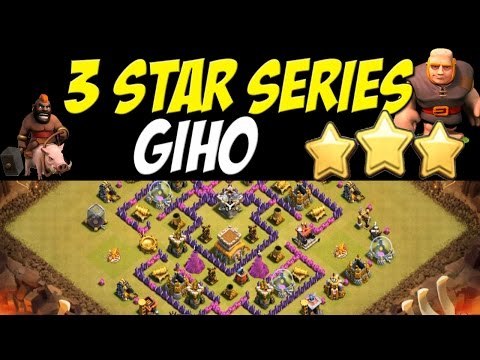 3 Star Seres: GIHO Attack Strategy TH8 vs TH8 War Base #27 | Clash of Clans