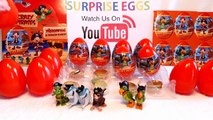 Crazy Pirates Surprise Eggs Opening Video - 12 Kinder Surprise Egg Style Toys