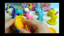 Play doh MY LITTLE PONY Make N Style Ponies Rainbow Dash Pinkie Pie Fluttershy Rarity