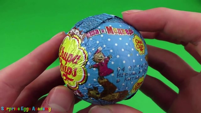 Masha and The Bear Chupa Chups Surprise Eggs Opening - Masha and The Bear Toys