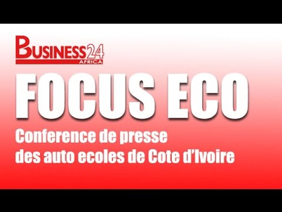 Focus Eco / Conference de presse des auto-ecoles de Côte d'Ivoire