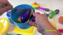 VELCRO Toy Foods Cutting & Learn Names Fruits & Vegetables Fun for Kids of All Ages ABC Surprises