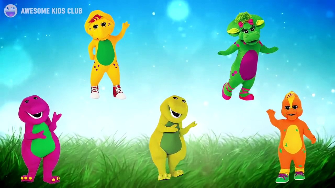 Barney Dinosaur and Friends Finger Family Song!