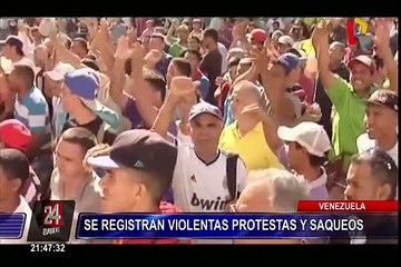 Venezuela: violentas protestas y saqueos por falta de dinero