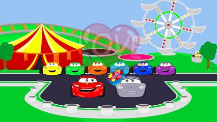 Lightning Mcqueen Love Story! Cars Cartoon for Kids Learn Colors Videos for Children