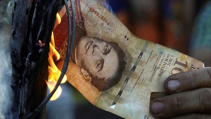 Venezuelanos protestam por retirada de notas e falta de liquidez
