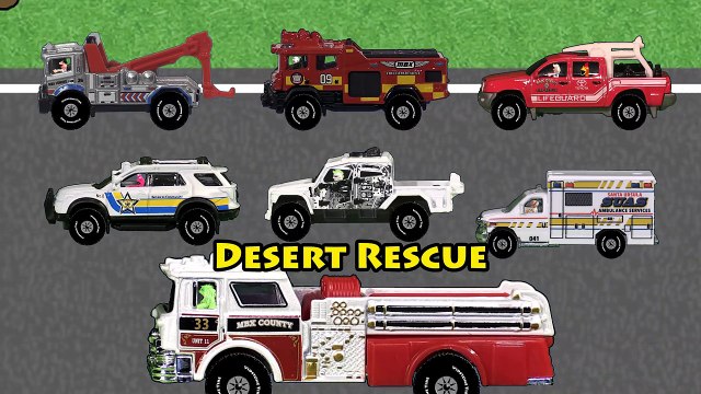 Kurtarma Taşıtlar - Matchbox Yangın Polis Ambulans Özel Kurtarma Kamyon