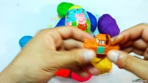 20 Surprise Eggs Unboxing peppa pig, lot of surprise eggs. Kinder Surprise Disney Pixar Zaini eggs.