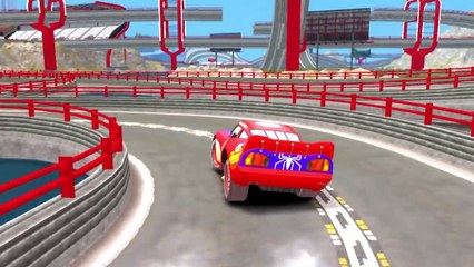 EPIC RACE - Spider-Man VS Venom & Spiderman Cars Disney Lightning McQueen