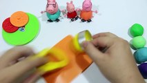 Peppa Pig!! How To Make Play Doh Cookies and Learn Colors with Sorting Molds Fun Creative