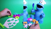 Play Doh Cookie Monster Letter Lunch Mold Cookies Sesame Street Playset Playdoh Toys