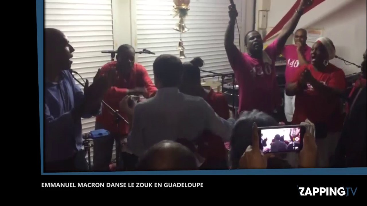 Emmanuel Macron danse le zouk en Guadeloupe
