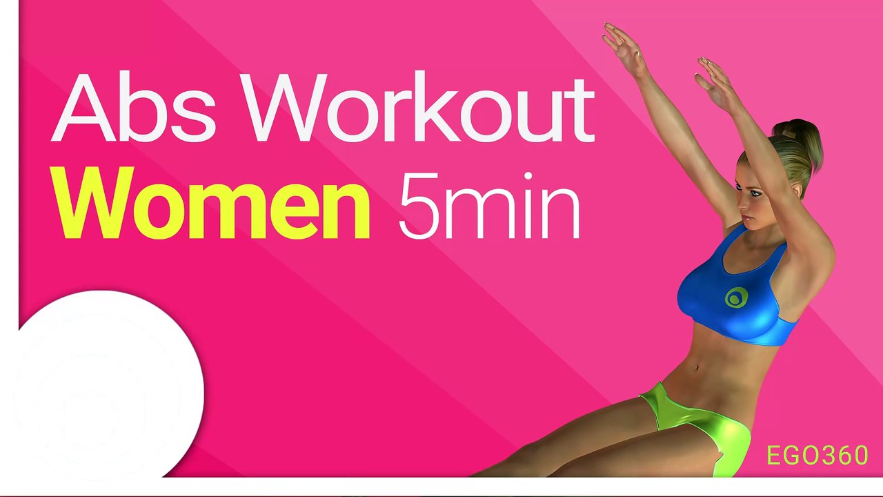 Abs workout for women at home. 5 minute ab exercises (no equipment)