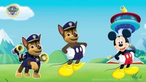Paw Patrol Transforms Into Mickey Mouse Finger Family - Mickey Mouse as Paw Patrol Nursery Rhymes