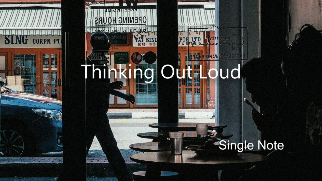 Ed Sheeran - Thinking Out Loud (Single Note Cover)