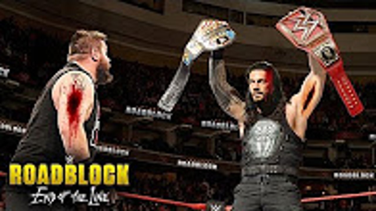 Roman Reigns vs Kevin Owens : WWE Universal Championship | WWE Roadblock 2016