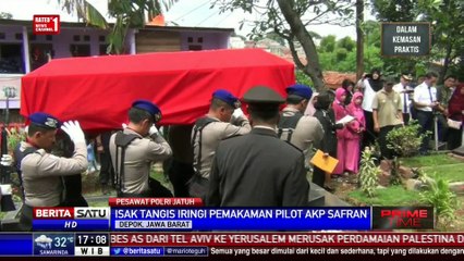 Isak Tangis Iringi Pemakaman Pilot AKP Safran