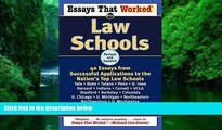 Price Essays That Worked for Law Schools: 40 Essays from Successful Applications to the Nation s