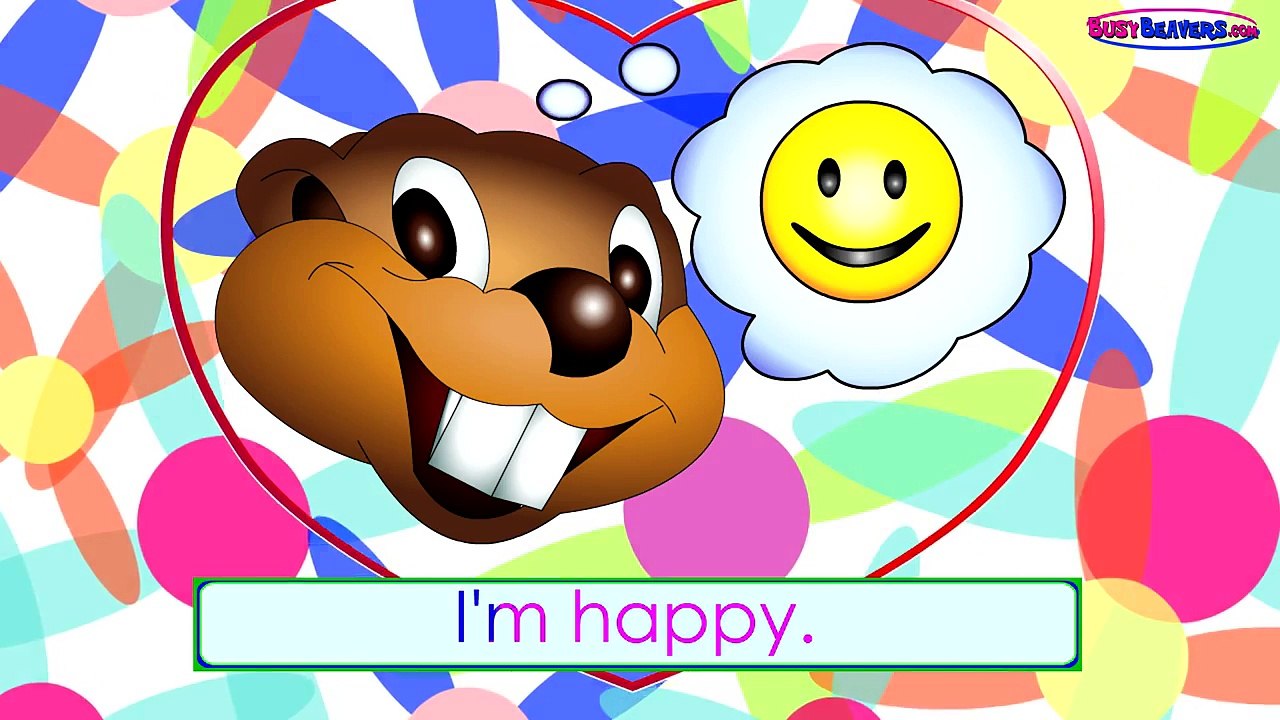Im Happy (HD) CLIP - Children Songs, Preschool Education, Learn English