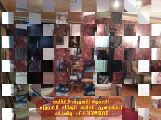 شقه مفروشه بالزمالك شارع ابوالفد علي النيل