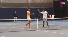 Rafa Nadal&Marc López / Doubles SF / Spanish Championships 2016 ( Interview)