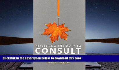 PDF [DOWNLOAD] Revisiting the Duty to Consult Aboriginal Peoples FOR IPAD