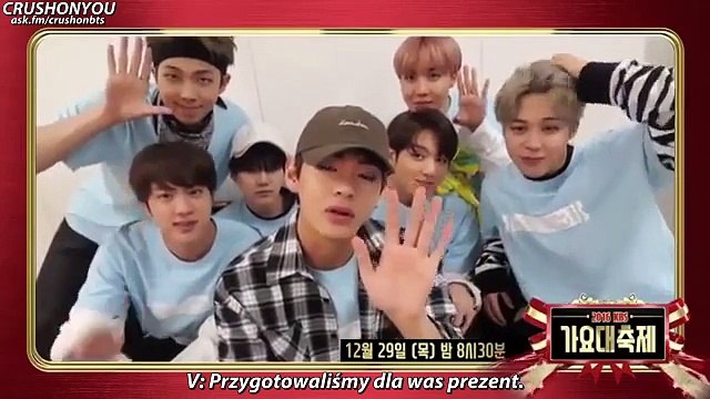 [POLSKIE NAPISY] 161215 Dzyń dzyń~! Prezent niespodzianka od #BTS ❤️ (KBS Gayo Daechukje)