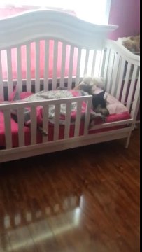 Une maman décide de vérifier si son bébé dort toujours et découvre quelque chose d'inhabituel dans son lit