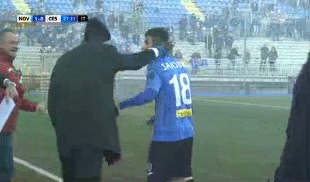 GIANLUCA SANSONE Goal - Novara Calcio 1-0 AC Cesena - (17/12/2016) / SERIE B