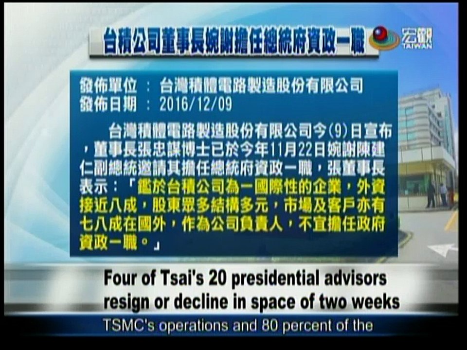 宏觀英語新聞Macroview TV《Inside Taiwan》English News 2016-12-17