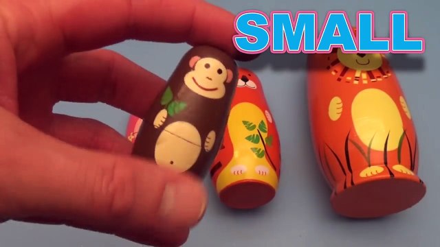 Surprise Eggs Learn Sizes from Smallest to Biggest with Animal Nesting Eggs! 2