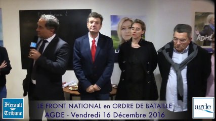 AGDE - LE FRONT NATIONAL EN ORDRE DE BATAILLE